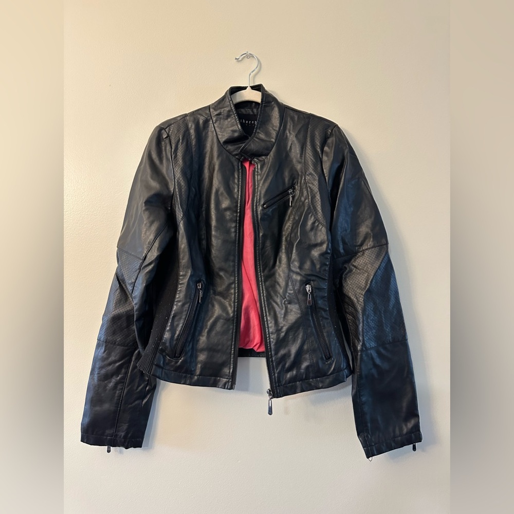Therapy size large leather jacket